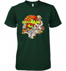 Kids Space Jam Group Shot Basketball Logo Men's Premium T-Shirt Men's Premium T-Shirt - Nice-Tshirts4u