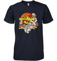 Kids Space Jam Group Shot Basketball Logo Men's Premium T-Shirt Men's Premium T-Shirt - Nice-Tshirts4u