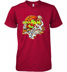 Kids Space Jam Group Shot Basketball Logo Men's Premium T-Shirt Men's Premium T-Shirt - Nice-Tshirts4u
