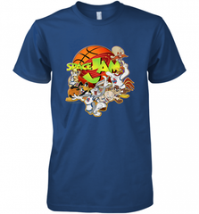 Kids Space Jam Group Shot Basketball Logo Men's Premium T-Shirt Men's Premium T-Shirt - Nice-Tshirts4u