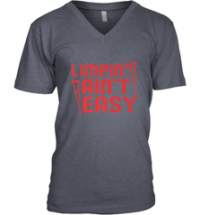 Funny Limping Ain't Easy Crutches Broken Leg Recovery Gift Men's V-Neck Men's V-Neck - Nice-Tshirts4u