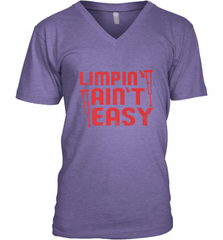 Funny Limping Ain't Easy Crutches Broken Leg Recovery Gift Men's V-Neck Men's V-Neck - Nice-Tshirts4u