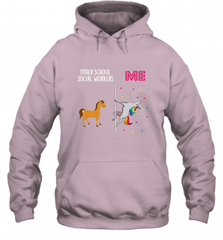 School Social Worker Unicorn Others You Hooded Sweatshirt Hooded Sweatshirt - Nice-Tshirts4u