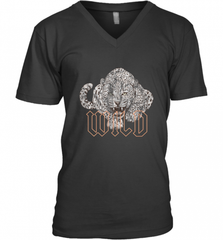 Wild Jaguar Leopard Cheetah Print Graphic Men's V-Neck Men's V-Neck - Nice-Tshirts4u