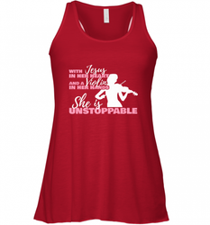 Violin Teacher For A Religious Violinist Women's Racerback Tank