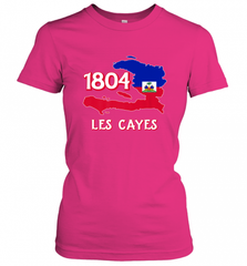 Nice Haitian Flag Day Shirt _ Les Cayes Haiti Map 1804 Women's T-Shirt Women's T-Shirt - Nice-Tshirts4u