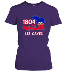 Nice Haitian Flag Day Shirt _ Les Cayes Haiti Map 1804 Women's T-Shirt Women's T-Shirt - Nice-Tshirts4u