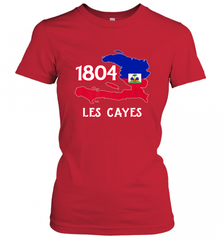 Nice Haitian Flag Day Shirt _ Les Cayes Haiti Map 1804 Women's T-Shirt Women's T-Shirt - Nice-Tshirts4u