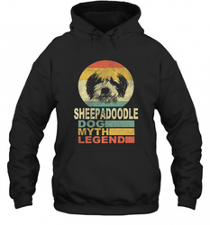 Sheepadoodle Dog Myth Legend Hooded Sweatshirt