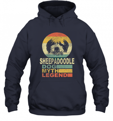 Sheepadoodle Dog Myth Legend Hooded Sweatshirt