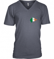South Boston  Pocket Irish Flag Men's V-Neck Men's V-Neck - Nice-Tshirts4u