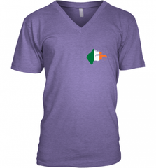 South Boston  Pocket Irish Flag Men's V-Neck Men's V-Neck - Nice-Tshirts4u