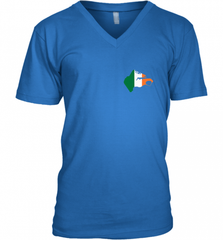 South Boston  Pocket Irish Flag Men's V-Neck Men's V-Neck - Nice-Tshirts4u