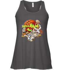 Kids Space Jam Group Shot Basketball Logo Women's Racerback Tank Women's Racerback Tank - Nice-Tshirts4u