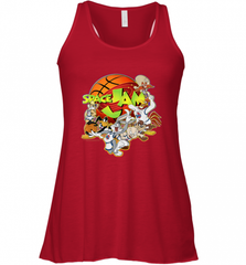 Kids Space Jam Group Shot Basketball Logo Women's Racerback Tank Women's Racerback Tank - Nice-Tshirts4u