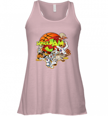 Kids Space Jam Group Shot Basketball Logo Women's Racerback Tank Women's Racerback Tank - Nice-Tshirts4u
