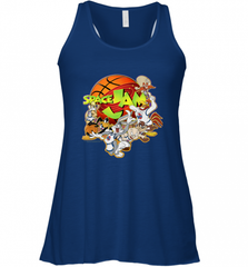 Kids Space Jam Group Shot Basketball Logo Women's Racerback Tank Women's Racerback Tank - Nice-Tshirts4u