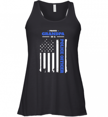 Mens Proud Grandpa of a Police Officer Distressed Flag Women's Racerback Tank Women's Racerback Tank - Nice-Tshirts4u