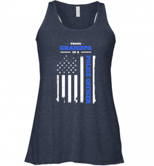 Mens Proud Grandpa of a Police Officer Distressed Flag Women's Racerback Tank Women's Racerback Tank - Nice-Tshirts4u