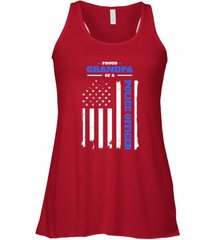 Mens Proud Grandpa of a Police Officer Distressed Flag Women's Racerback Tank Women's Racerback Tank - Nice-Tshirts4u
