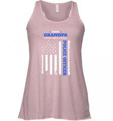 Mens Proud Grandpa of a Police Officer Distressed Flag Women's Racerback Tank Women's Racerback Tank - Nice-Tshirts4u
