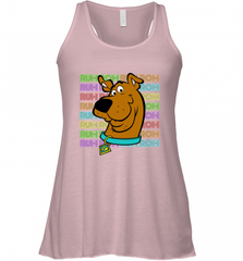 Kids Scooby Doo Ruh Roh Neon Text Stack Women's Racerback Tank Women's Racerback Tank - Nice-Tshirts4u