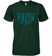 Christian Bible Verse Quote Jesus Christ 2 Corinthians 5_7 Men's Premium T-Shirt Men's Premium T-Shirt - Nice-Tshirts4u