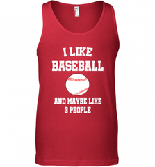 I Like Baseball And Maybe Like Three People Sport Fun Gift Men's Tank Top Men's Tank Top - Nice-Tshirts4u