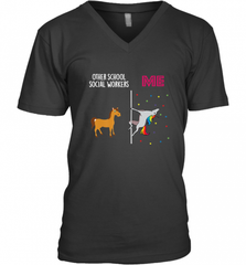 School Social Worker Unicorn Others You Men's V-Neck Men's V-Neck - Nice-Tshirts4u