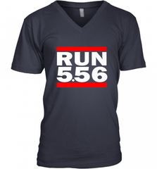 Run 5.56 Long Gun AR 15 Men's V-Neck Men's V-Neck - Nice-Tshirts4u