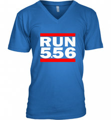 Run 5.56 Long Gun AR 15 Men's V-Neck Men's V-Neck - Nice-Tshirts4u
