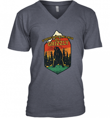 If You're Going To Be A Bear Be A Grizzly, Outdoor, Camping Men's V-Neck Men's V-Neck - Nice-Tshirts4u