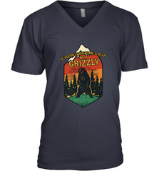 If You're Going To Be A Bear Be A Grizzly, Outdoor, Camping Men's V-Neck Men's V-Neck - Nice-Tshirts4u