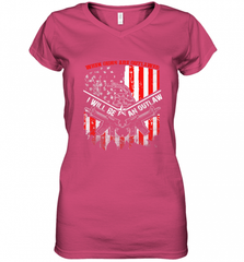 When Guns Are Outlawed I Will Be An Outlaw Women's V-Neck T-Shirt Women's V-Neck T-Shirt - Nice-Tshirts4u