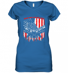 When Guns Are Outlawed I Will Be An Outlaw Women's V-Neck T-Shirt Women's V-Neck T-Shirt - Nice-Tshirts4u